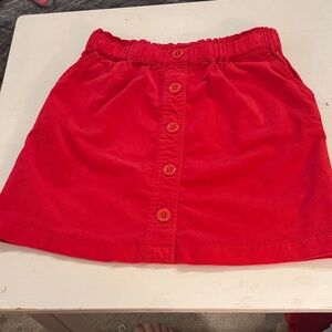 The Oaks Apparel Co. Red corduroy skirt